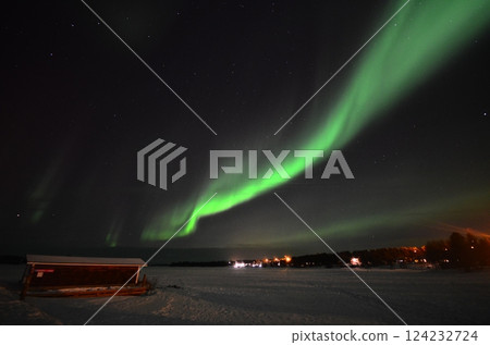 Inari, Finland, is located within the Arctic Circle and has a high chance of seeing the Northern Lights. Inari, Finland, is located within the Arctic Circle and has a high chance of seeing the Northern Lights. 124232724