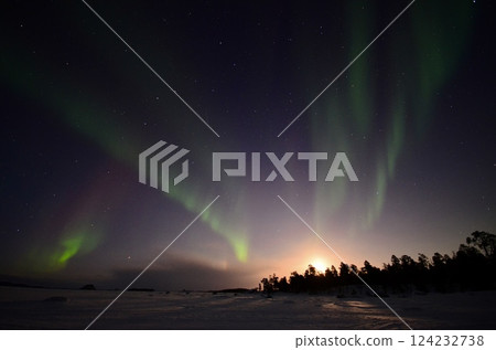 Inari, Finland, is located within the Arctic Circle and has a high chance of seeing the Northern Lights. Inari, Finland, is located within the Arctic Circle and has a high chance of seeing the Northern Lights. 124232738