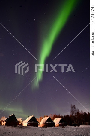 Inari, Finland, is located within the Arctic Circle and has a high chance of seeing the Northern Lights. Inari, Finland, is located within the Arctic Circle and has a high chance of seeing the Northern Lights. 124232743