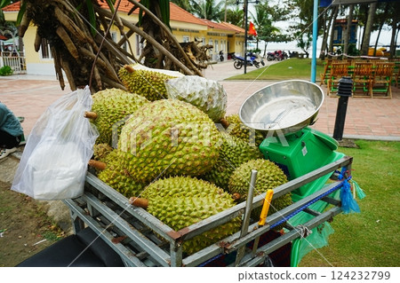 Asian Market Durian Asian Market Durian 124232799