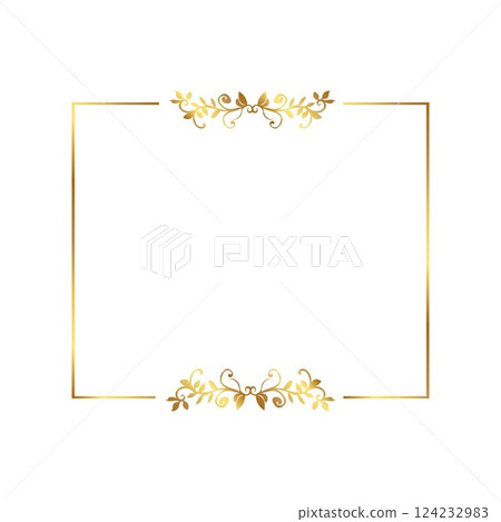 Gold border golden warm frame free vector illustration Gold border golden warm frame free vector illustration 124232983