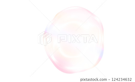 Bubble gel transparent png Sakura pink stylish soap bubble illustration background material 124234632