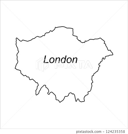 Map of London, England Map of London, England 124235358