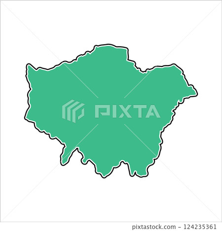 Map of London, England Map of London, England 124235361