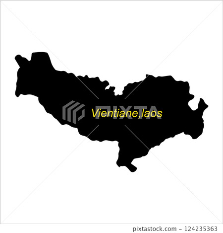 Vientiane map design Vientiane map design 124235363