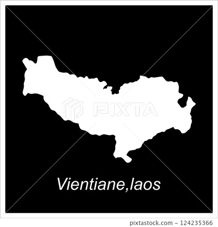 Vientiane map design 124235366