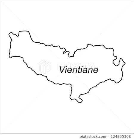 Vientiane map design Vientiane map design 124235368