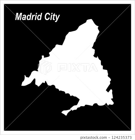 Map of Madrid, Spain 124235373