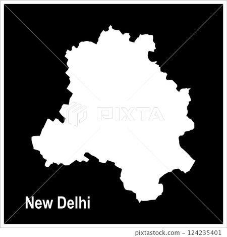 Map of New Delhi, India 124235401