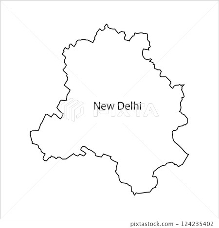 Map of New Delhi, India 124235402
