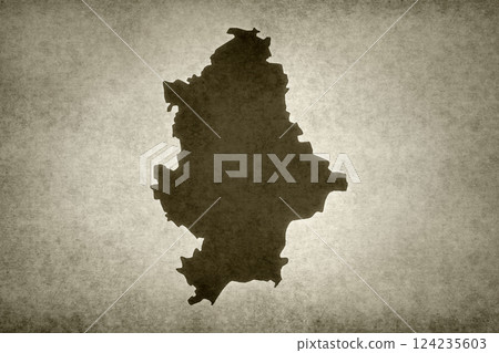 Map of Donetsk printed on an old paper 124235603