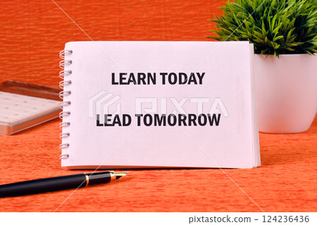 Innovative business education concept promoting leadership and success in finance 124236436