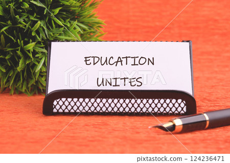 Education unites concepts of business and finance in a creative learning environment for growth and development 124236471