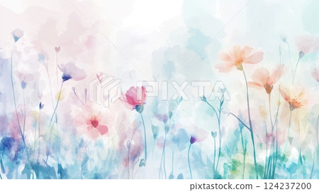 Soft florals and colors create a tranquil, dreamy garden filled with ethereal beauty 124237200