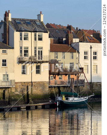 Whitby on the coast of North Yorkshire - United Kingdom 124237214