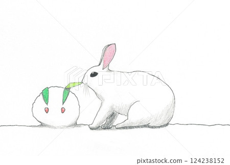 A rabbit eating bamboo from Yukito A rabbit eating bamboo from Yukito 124238152