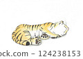 Sleeping tiger 124238153
