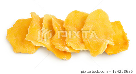 dried mango isolated on white background 124238686