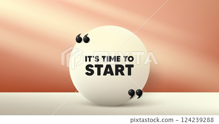It is time to start tag. Circle frame, product stage background. Special offer sign. Advertising discounts symbol. Time to start round frame message. Minimal design offer scene. Vector It is time to start tag. Circle frame, product stage background. Special offer sign. Advertising discounts symbol. Time to start round frame message. Minimal design offer scene. Vector 124239288