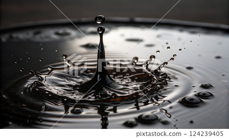 Mysterious black water, an invitation to the unknown 124239405