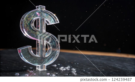 Investment, business... The brilliance of seizing opportunities, the clarity and presence, the attractive dollar sign 124239487