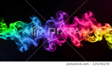 Colorful rainbow smoke to inspire creativity Colorful rainbow smoke to inspire creativity 124240239