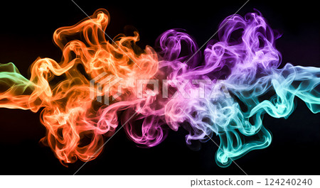 Colorful rainbow smoke to inspire creativity Colorful rainbow smoke to inspire creativity 124240240