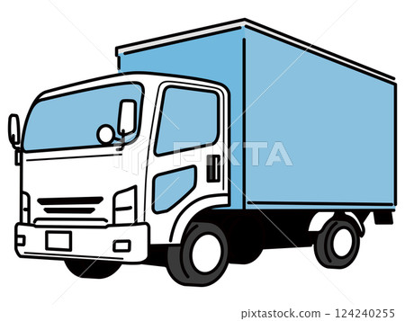 卡車的簡單圖示 124240255