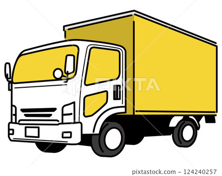卡車的簡單圖示 124240257