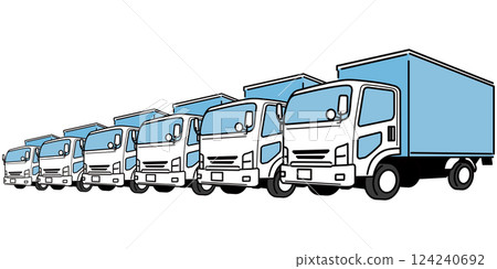 Simple illustration of a truck Simple illustration of a truck 124240692