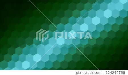 Stylish hexagonal green texture with greenery Stylish hexagonal green texture with greenery 124240766