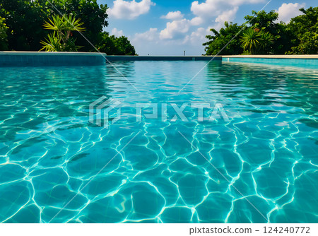 Abstract pattern of sparkling water and light 124240772
