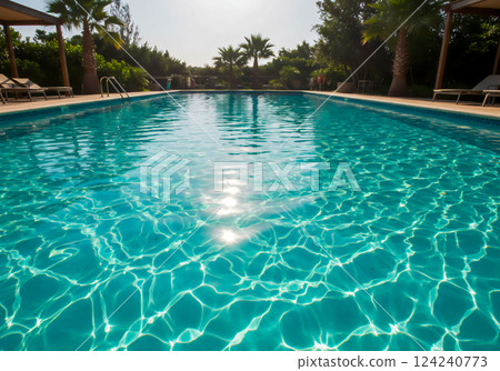 Abstract pattern of sparkling water and light 124240773