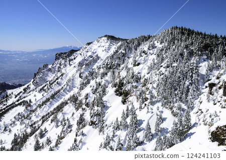 Spectacular snowy scenery along the Kurobo Mountain Ridge Spectacular snowy scenery along the Kurobo Mountain Ridge 124241103
