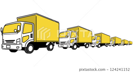 卡車的簡單圖示 卡車的簡單圖示 124241152