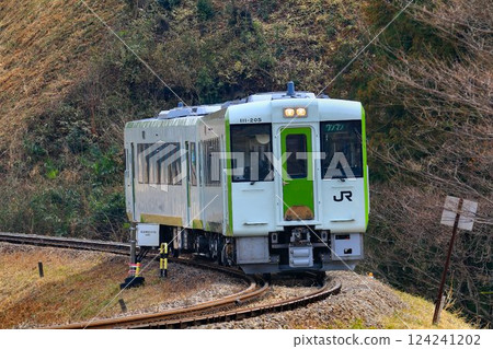 The Kiha 110 series travels along the Hachiko Line, the only non-electrified line in Saitama Prefecture. 124241202