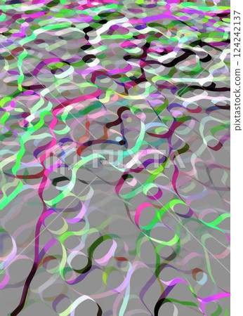 Colorful tape, water, water surface, wind, ripples, flowing image Colorful tape, water, water surface, wind, ripples, flowing image 124242137
