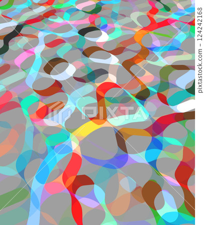 彩色膠帶，水，風，漣漪，流動的圖像 124242168