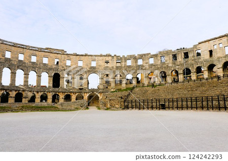 Amphitheater Pula Istra Croatia Europe 124242293