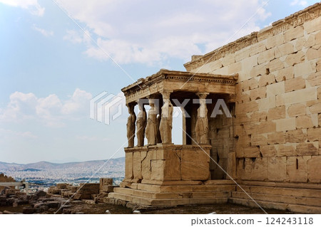 Temple in the central square of the Acropolis 124243118