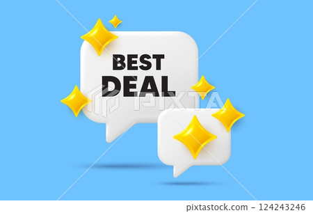 Best deal chat speech bubble. Social media concept. Best deal tag. Special offer Sale sign. Advertising Discounts symbol. 3d sparkles chat bubble. Vector Best deal chat speech bubble. Social media concept. Best deal tag. Special offer Sale sign. Advertising Discounts symbol. 3d sparkles chat bubble. Vector 124243246