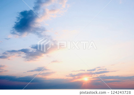 Sunrise at Kawarago Beach, March, Ibaraki Prefecture Sunrise at Kawarago Beach, March, Ibaraki Prefecture 124243728