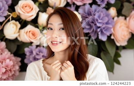Portrait of a woman in her 20s or 30s 124244223