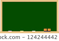 Simple chalkboard frame illustration 124244442