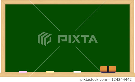 Simple chalkboard frame illustration 124244442
