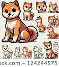 Shiba Inu illustration 124244575
