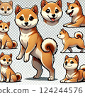 Shiba Inu illustration 124244576