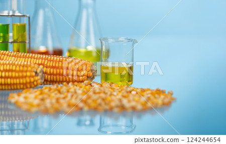 Biofuel with Plants industry lab researching for bio-aviation fuel (BAF) to be a sustainable aviation fuel (SAF) 124244654