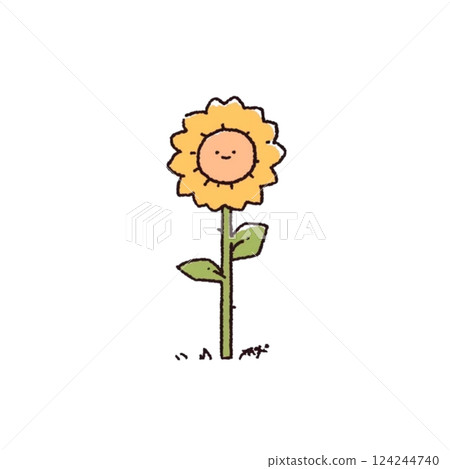人物風格,向日葵插圖,圖標,素材,無背景, 人物風格,向日葵插圖,圖標,素材,無背景, 124244740