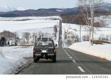 Hokkaido Spring Roller Coaster Road Hokkaido Spring Roller Coaster Road 124245161